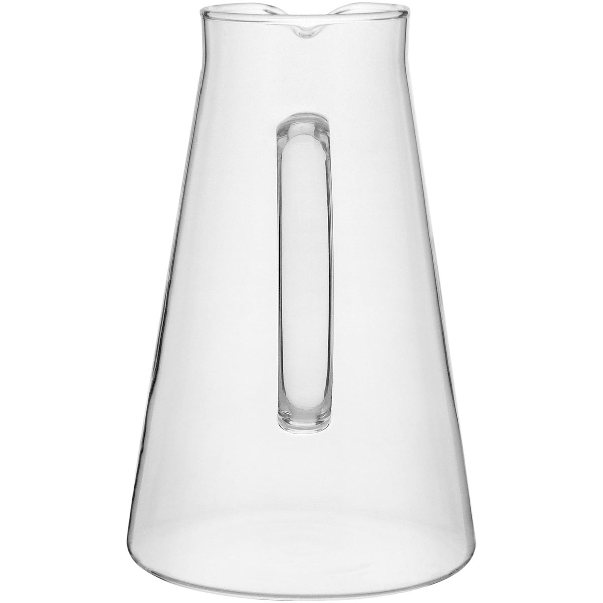 Jogo de Jarra e Copos 7 Peças Borossilicato 2L Transparente Inox