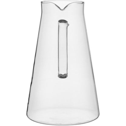 Jogo de Jarra e Copos 7 Peças Borossilicato 2L Transparente Inox