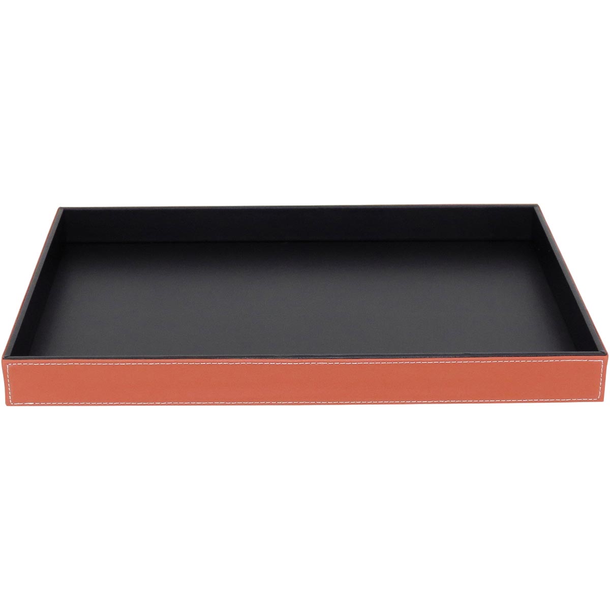 Bandeja Sintética Marrom 4x46x36cm para Servir Bebidas e Petiscos