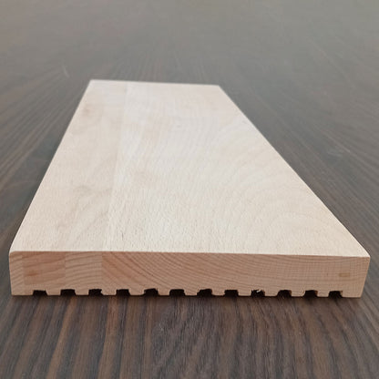 Tábua para Servir em Madeira Natural 40x14cm - Ideal para Queijos e Frios