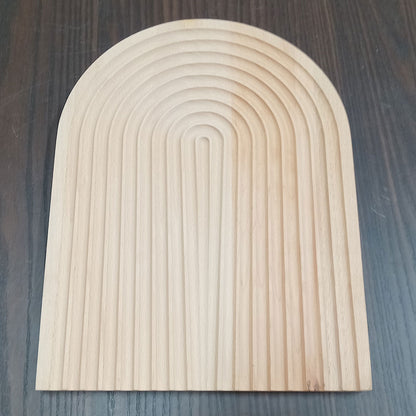 Tábua para Servir Madeira Natural 32x24cm Rústica 0,93kg