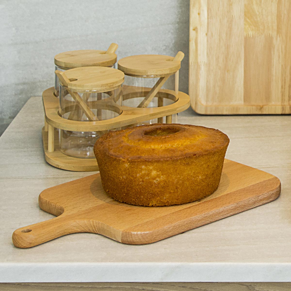 Tábua para Servir em Madeira Natural 26x16cm - Durável e Elegante