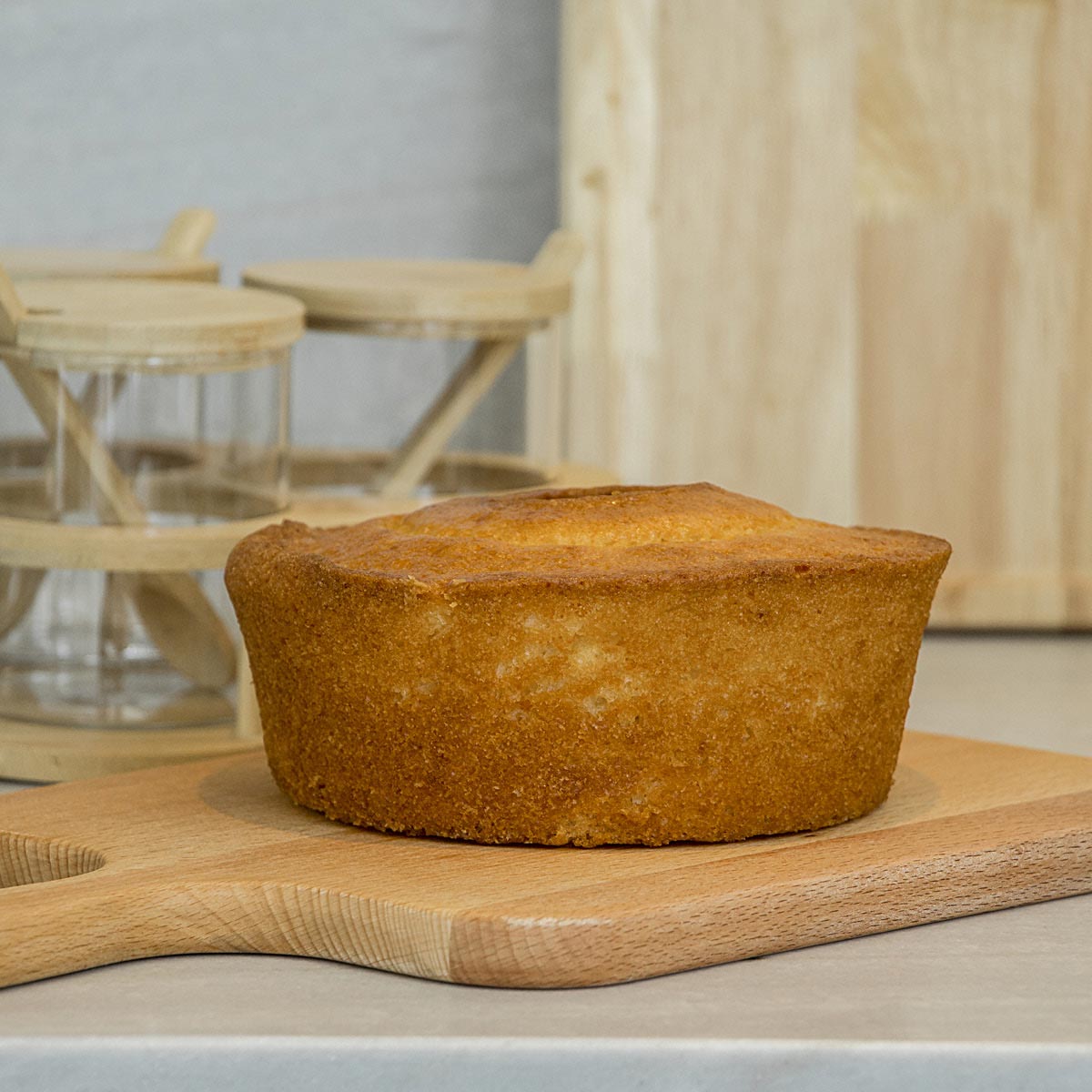 Tábua para Servir em Madeira Natural 33x20cm Marrom Durável