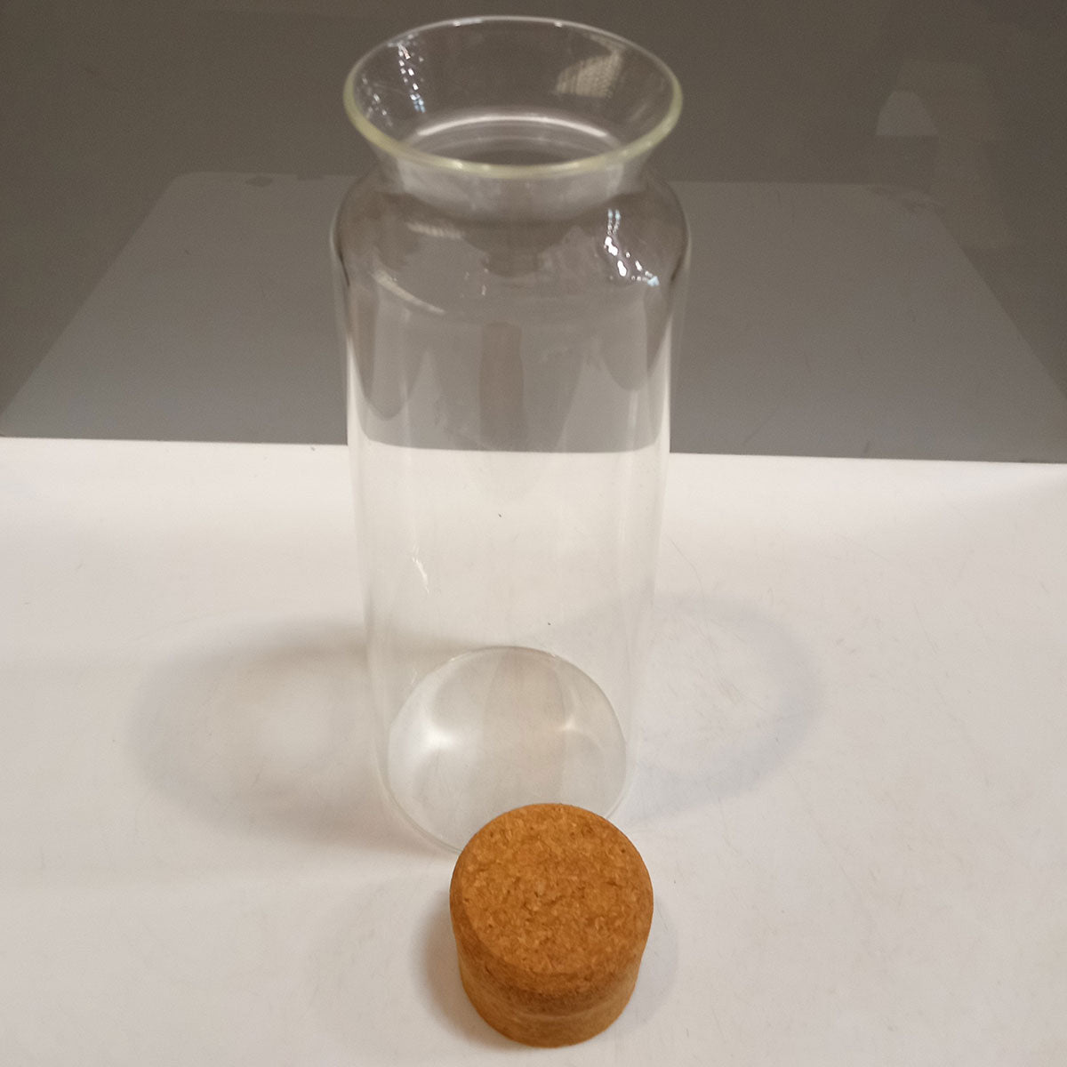 Pote Hermético Borossilicato 1,1L com Tampa de Cortiça Transparente 25x9x9cm