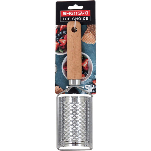 Ralador Inox Natural 22x7cm para Queijos e Legumes - Durável e Ergonômico