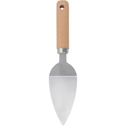 Espátula de Bolo Inox com Cabo de Madeira 25x6x2cm Prata/Madeira