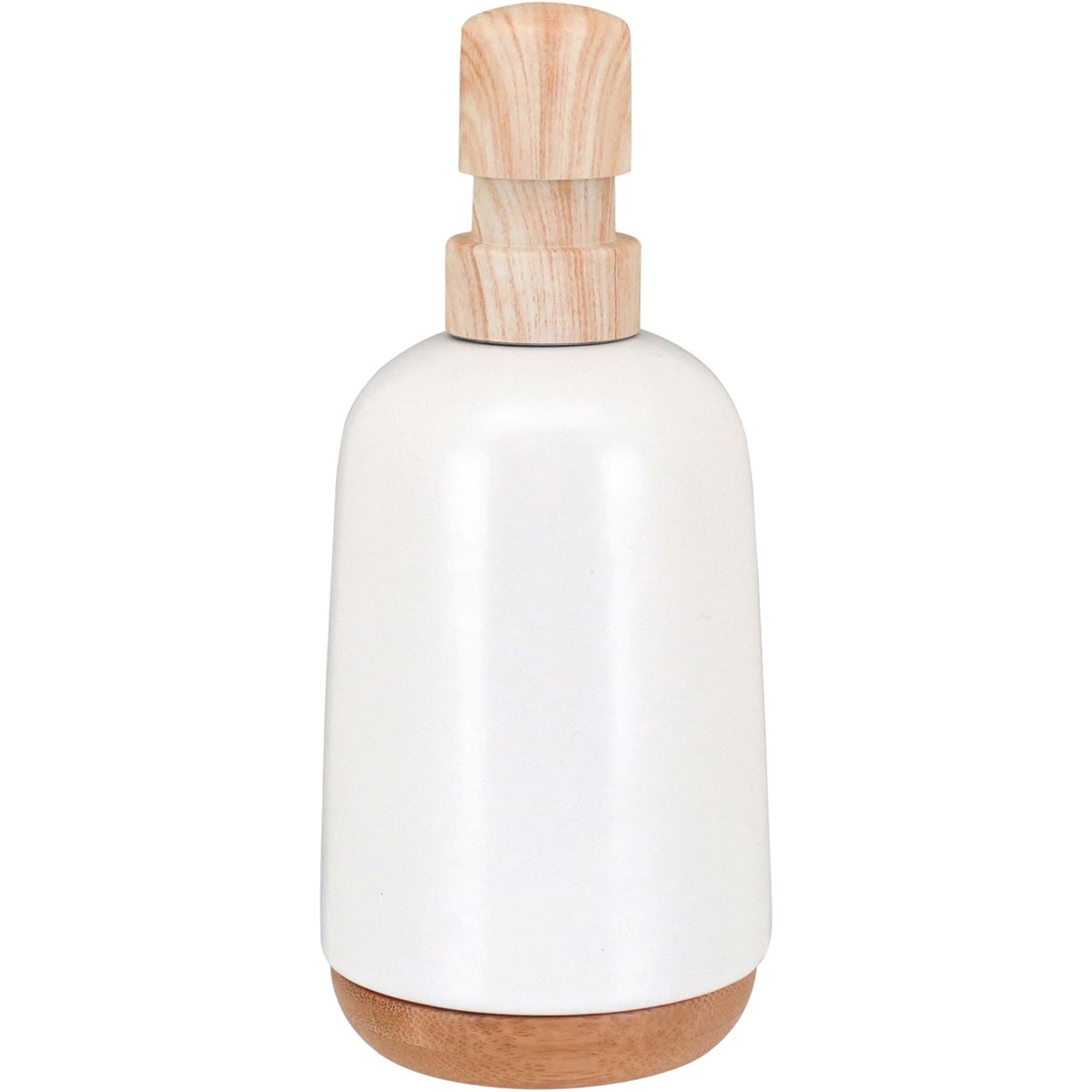 Porta Sabonete Líquido Cerâmica 200ml Branco - Acessório para Banheiro