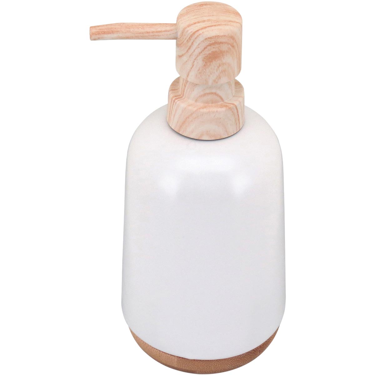 Porta Sabonete Líquido Cerâmica 200ml Branco - Acessório para Banheiro
