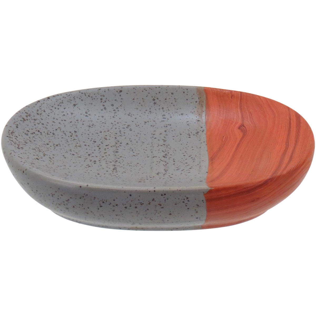 Kit Acessórios Banheiro Cerâmica Cinza - Porta-Sabonete, Porta-Algodão, Escovas