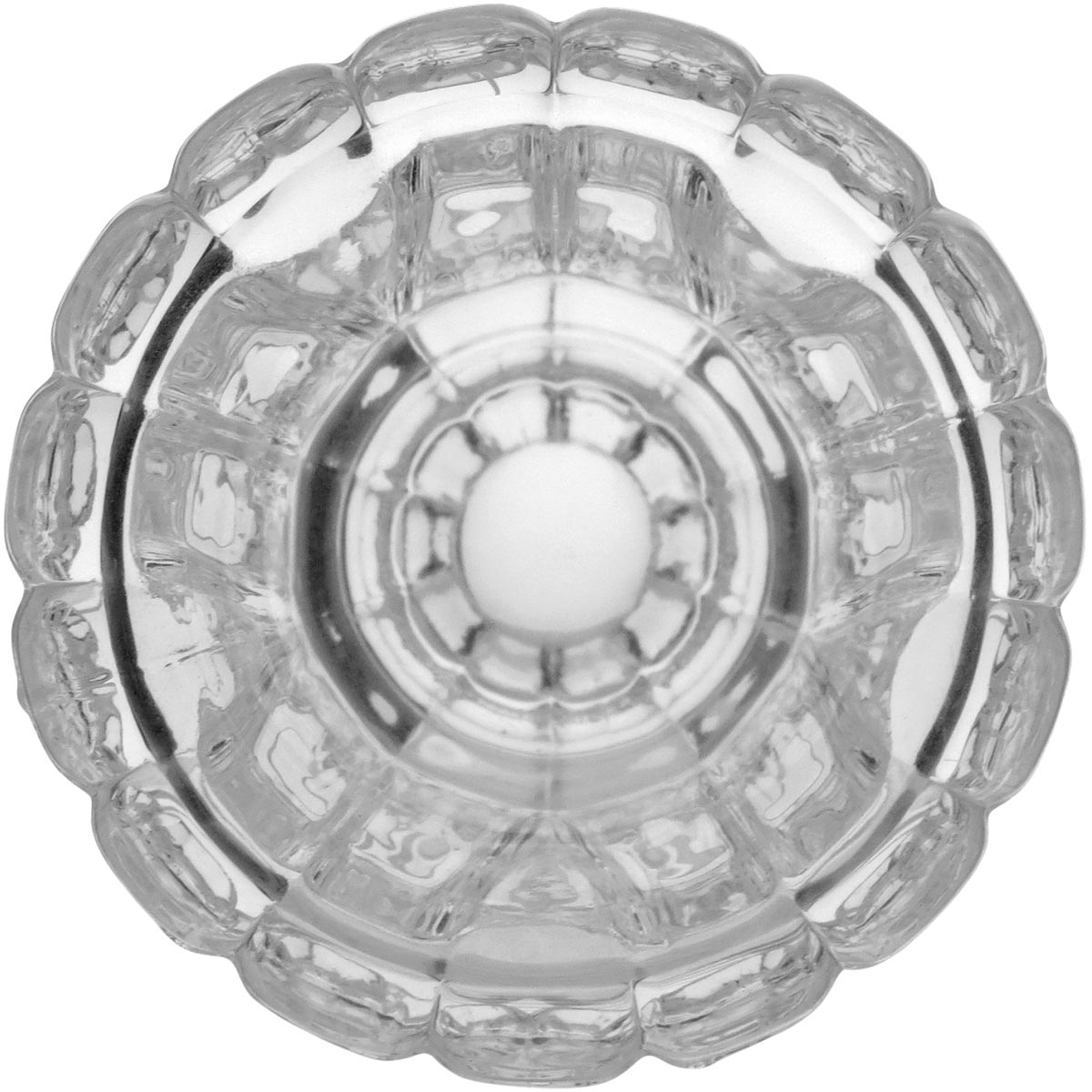 Castiçal de Vidro Transparente 9x8cm - Decoração Elegante para Velas