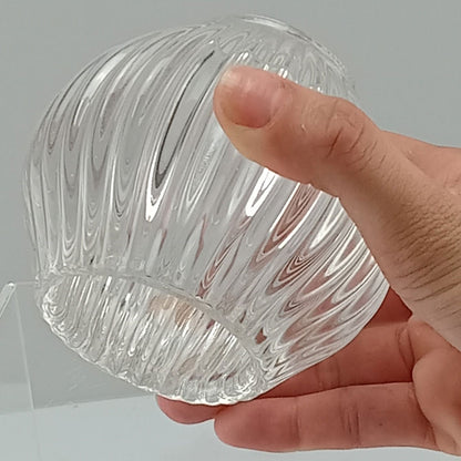 Castiçal de Vidro Transparente 9x9x8,5cm para Velas – Elegante e Durável