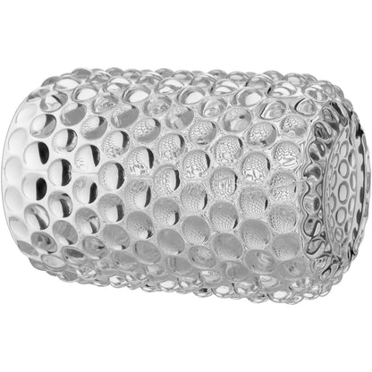 Castiçal Porta Velas Vidro Transparente 12x8cm - Decoração Elegante