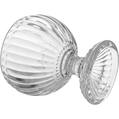 Potiche Ballon de Vidro Transparente 15x8cm para Decoração e Armazenamento