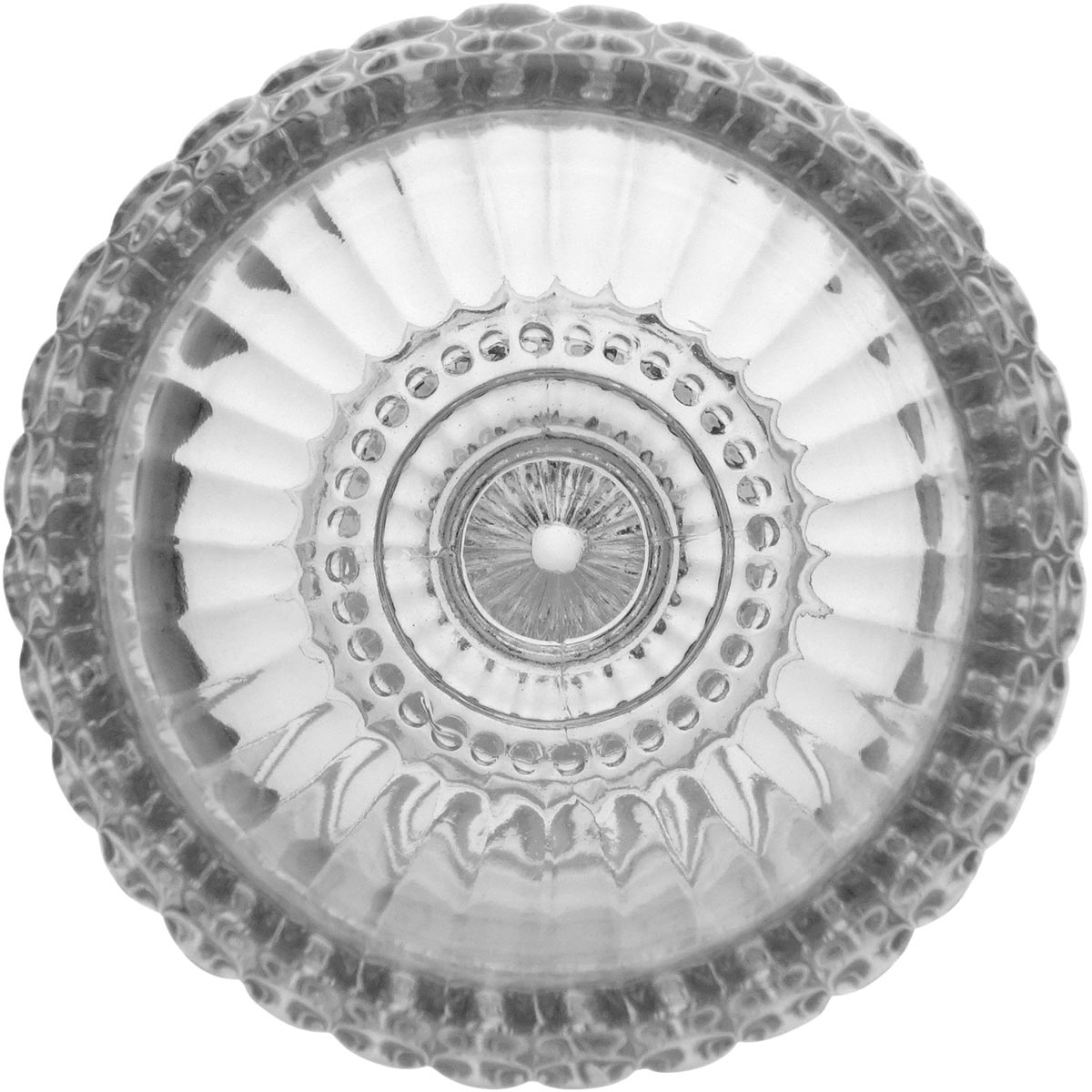 Potiche Ballon de Vidro Transparente 15x8cm para Decoração e Armazenamento