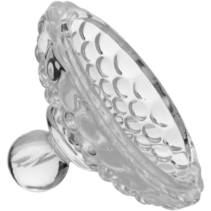 Potiche de Vidro Transparente 11x10cm Bomboniere Decorativa