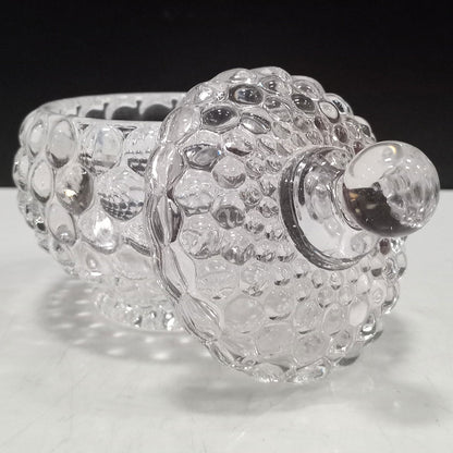 Potiche de Vidro Transparente 11x10cm Bomboniere Decorativa