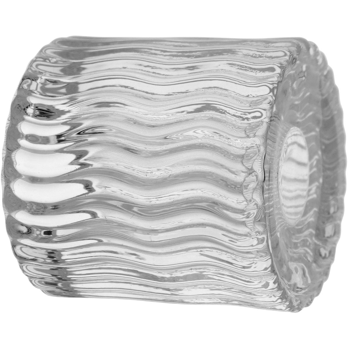 Castiçal de Vidro Transparente 7cm para Velas - Elegância e Sofisticação