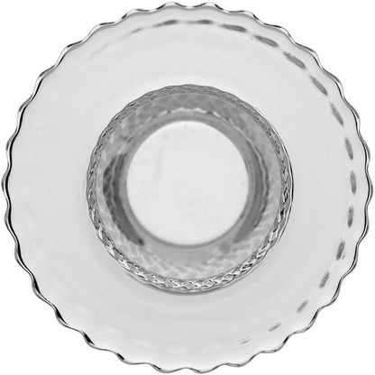 Castiçal de Vidro Transparente 7cm para Velas - Elegância e Sofisticação