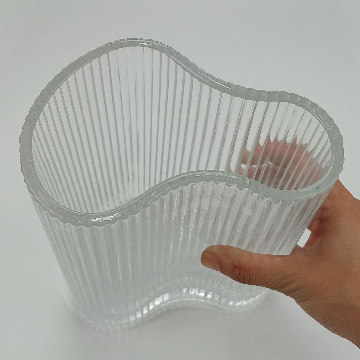 Vaso Vidro 21x17x16cm Transparente