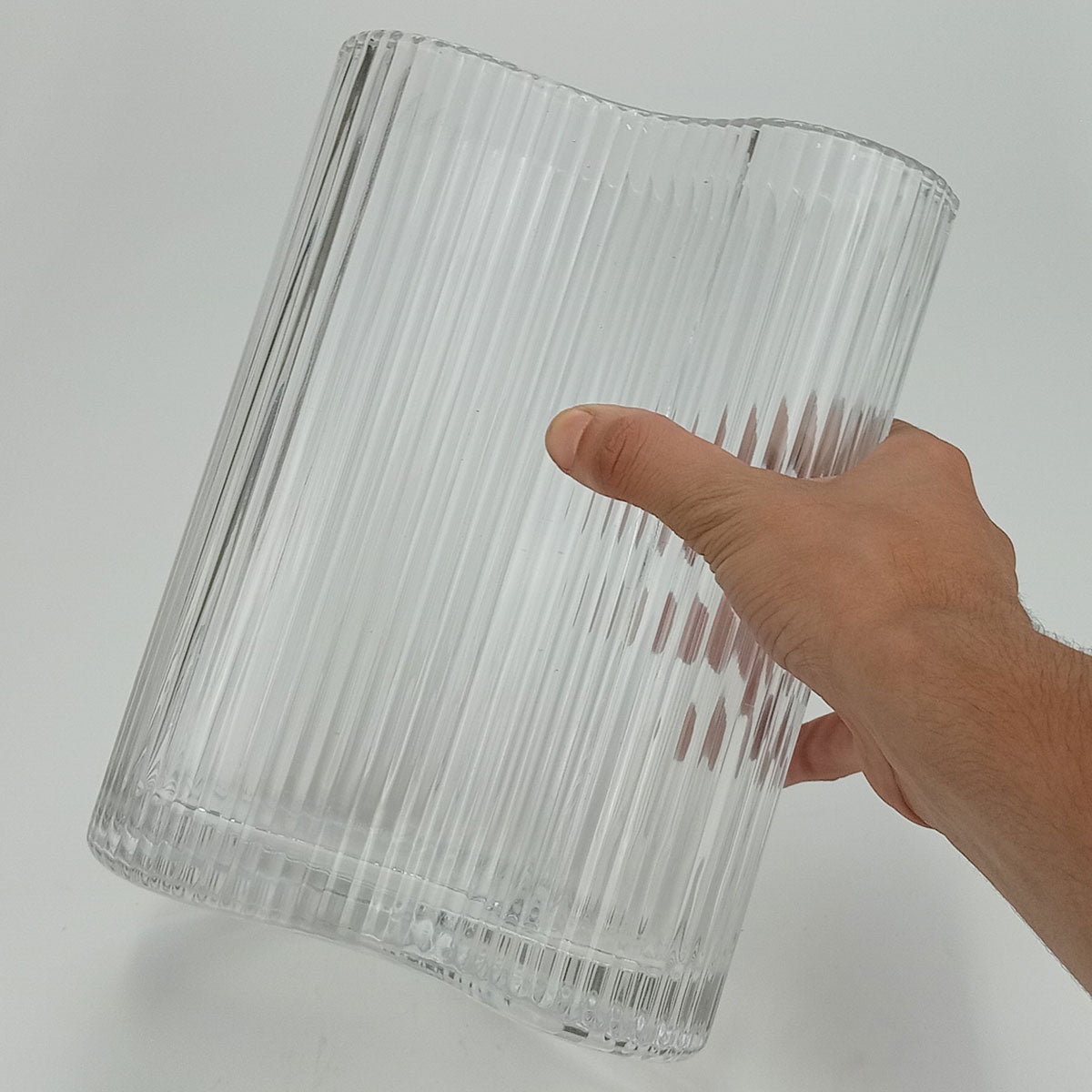 Vaso Vidro 21x17x16cm Transparente