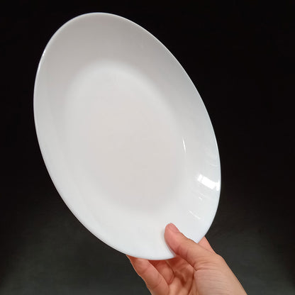 Conjunto 6 Pratos Rasos Branco Arcopal Zelie Vidro Temperado 25cm