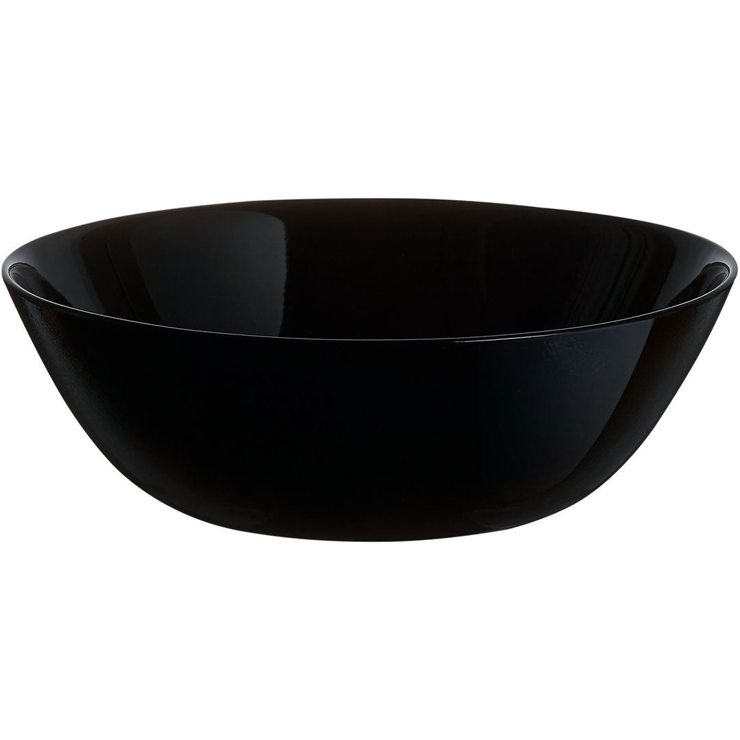 Saladeira de Vidro Temperado Preto Arcopal Zelie 16x16cm 5,7cm