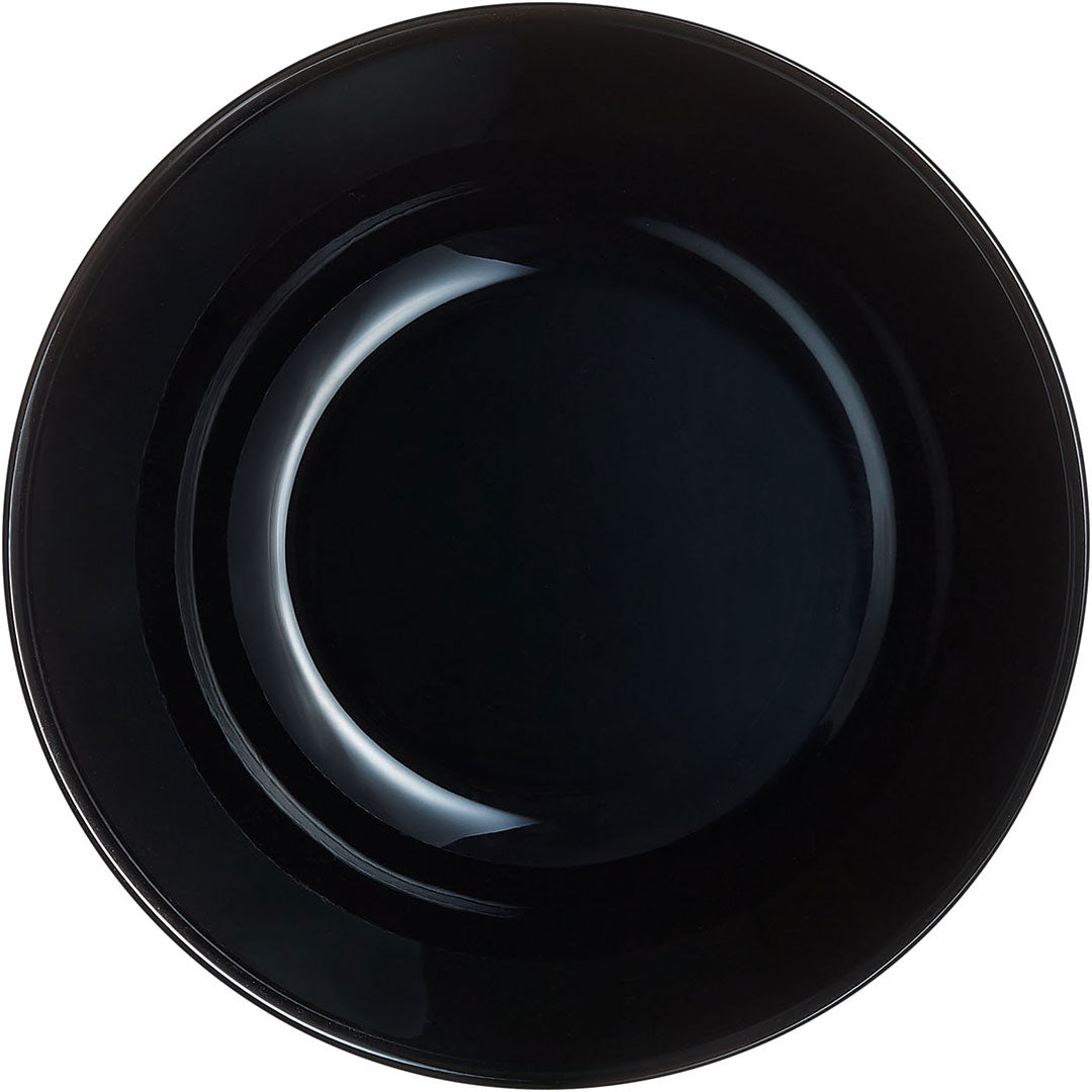 Saladeira de Vidro Temperado Preto Arcopal Zelie 16x16cm 5,7cm