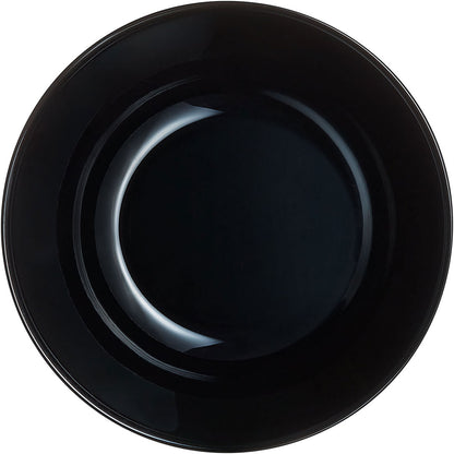 Saladeira de Vidro Temperado Preto Arcopal Zelie 16x16cm 5,7cm