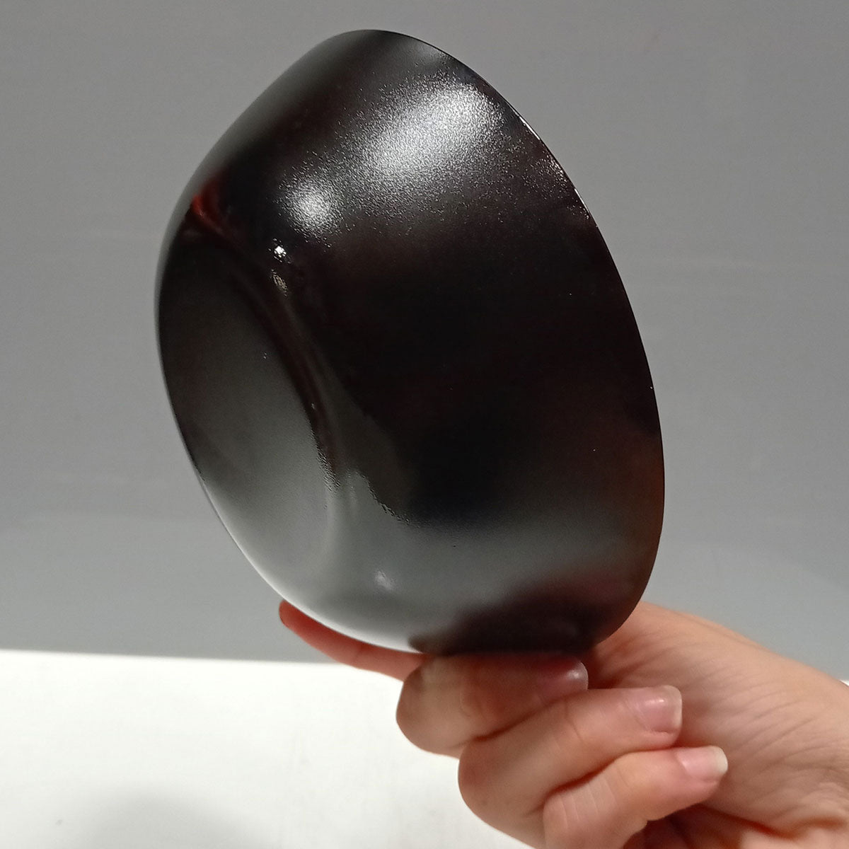 Saladeira de Vidro Temperado Preto Arcopal Zelie 16x16cm 5,7cm