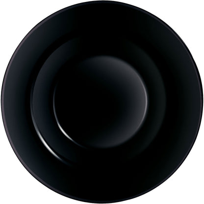 Prato Pasta Luminarc Friend's Time Vidro Temperado 28cm Preto