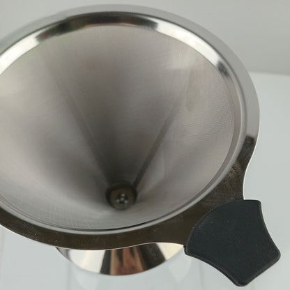 Filtro de Café Inox Reutilizável 9cm Prata - Coador Aço Inoxidável