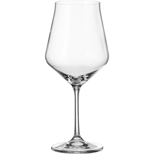 Jogo 6 Taças de Vinho Bohemia Lida Cristal 580ml Transparente