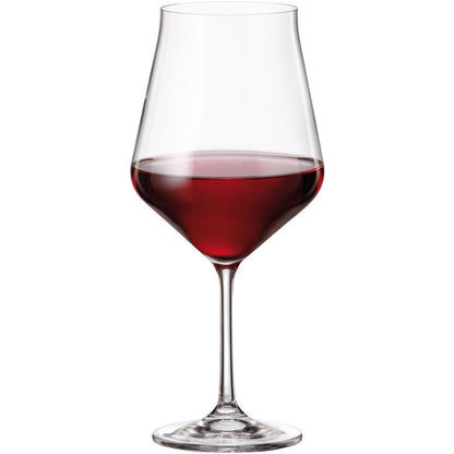 Conjunto 6 Taças de Vinho Bohemia Lida Cristal 690ml Transparente