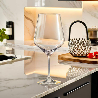 Conjunto 6 Taças de Vinho Bohemia Lida Cristal 690ml Transparente