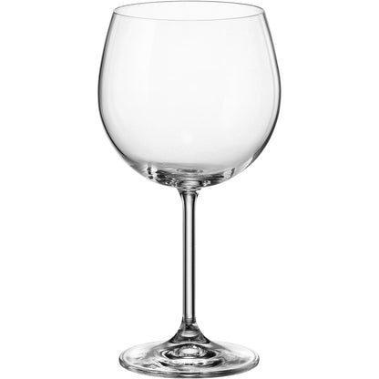 Jogo de Taças de Vinho Bohemia Gastro Cristal 600ml 6 Peças Transparente