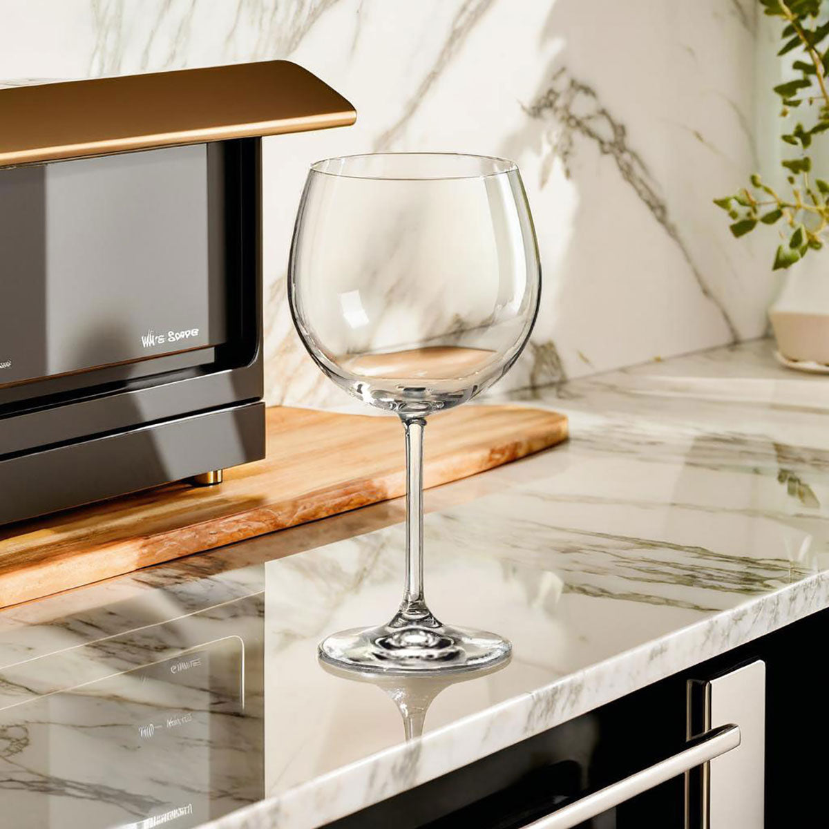 Jogo de Taças de Vinho Bohemia Gastro Cristal 600ml 6 Peças Transparente