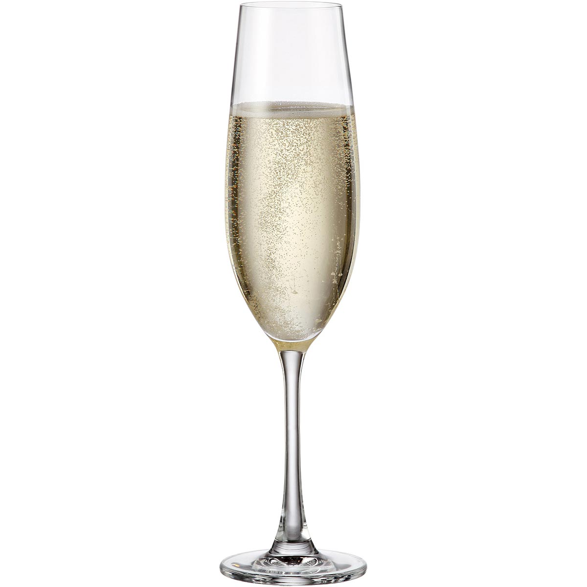 Conjunto 6 Taças de Champanhe Bohemia Sarah Cristal 260ml Transparente