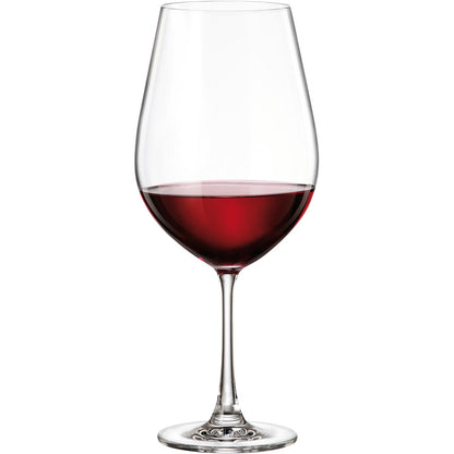 Conjunto de Taças de Vinho Bohemia Sarah Cristal 850ml Transparente 6 peças