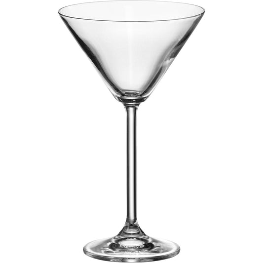 Jogo 6 Taças Martini Bohemia Natalia Cristal 280ml Transparente
