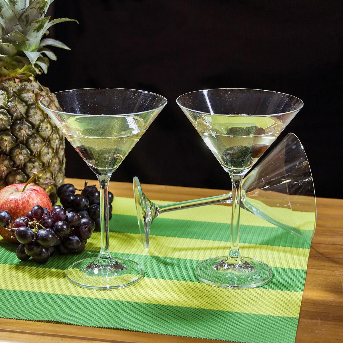 Jogo 6 Taças Martini Bohemia Natalia Cristal 280ml Transparente