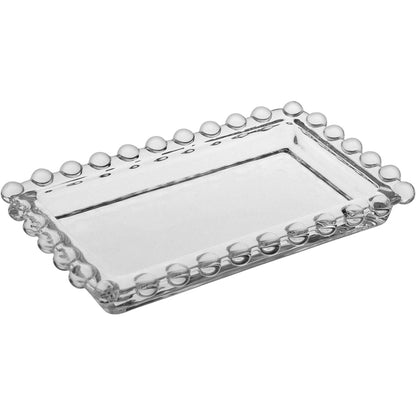 Manteigueira de Vidro Transparente 8x14cm - Elegante e Funcional