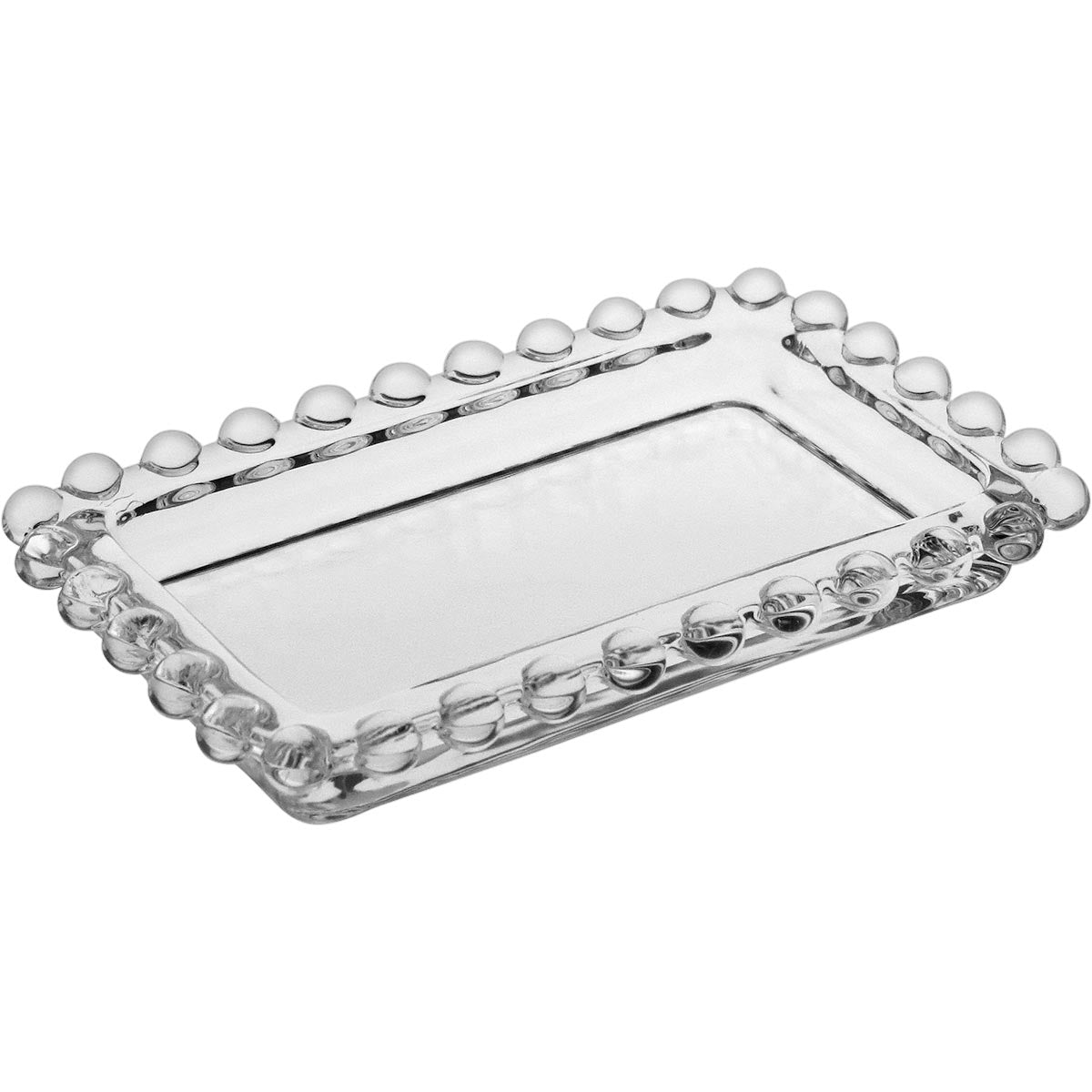 Manteigueira de Vidro Transparente 7x11cm para Mesa Elegante