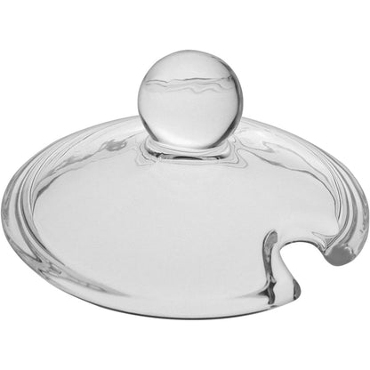 Açucareiro de Vidro Transparente 200ml com Tampa - 11x10cm