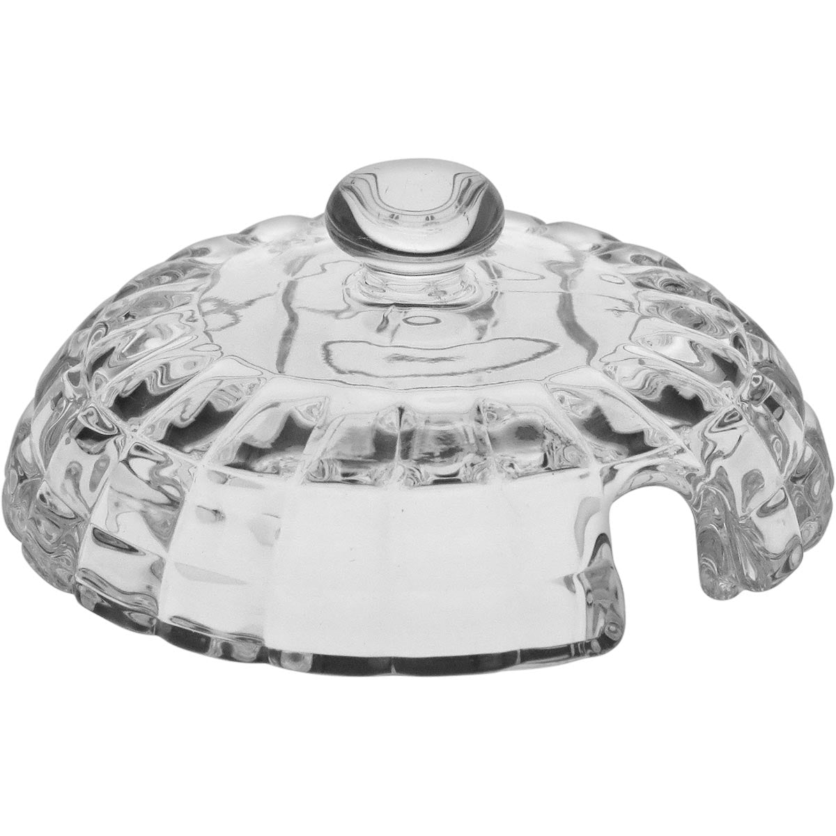 Meleira de Vidro Transparente 170ml com Colher 11x8x8cm