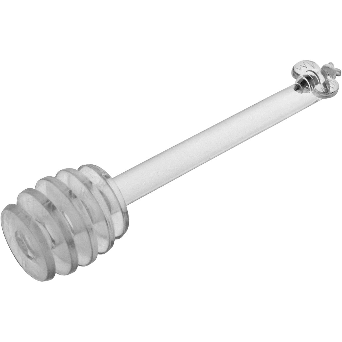 Meleira de Vidro Transparente 170ml com Colher 11x8x8cm