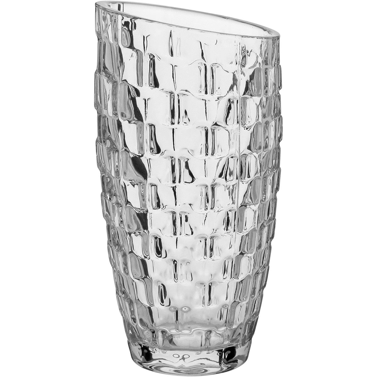 Vaso Vidro 19x9x9cm Transparente