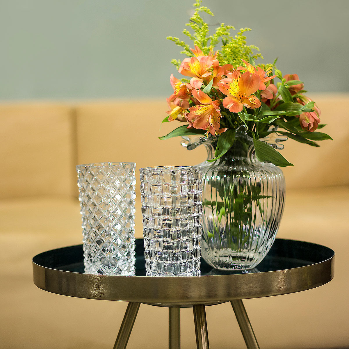 Vaso Vidro 15x6x6cm Transparente