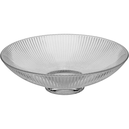 Centro de Mesa Decorativo em Vidro Transparente 25x25cm 7cm altura