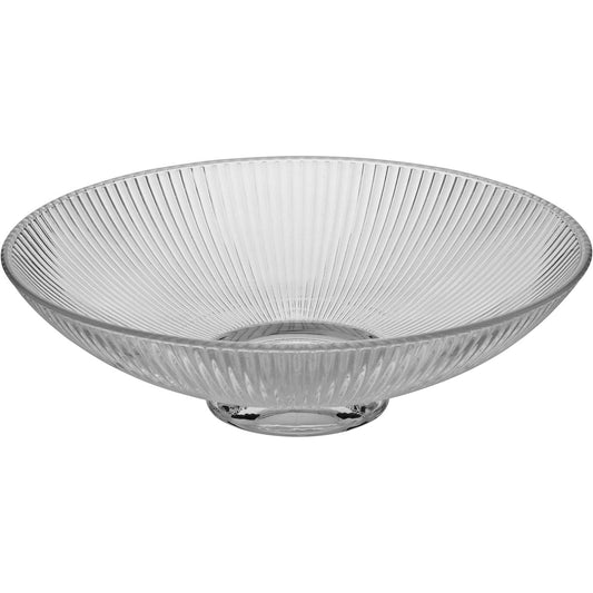 Centro de Mesa Decorativo em Vidro Transparente 25x25cm 7cm altura