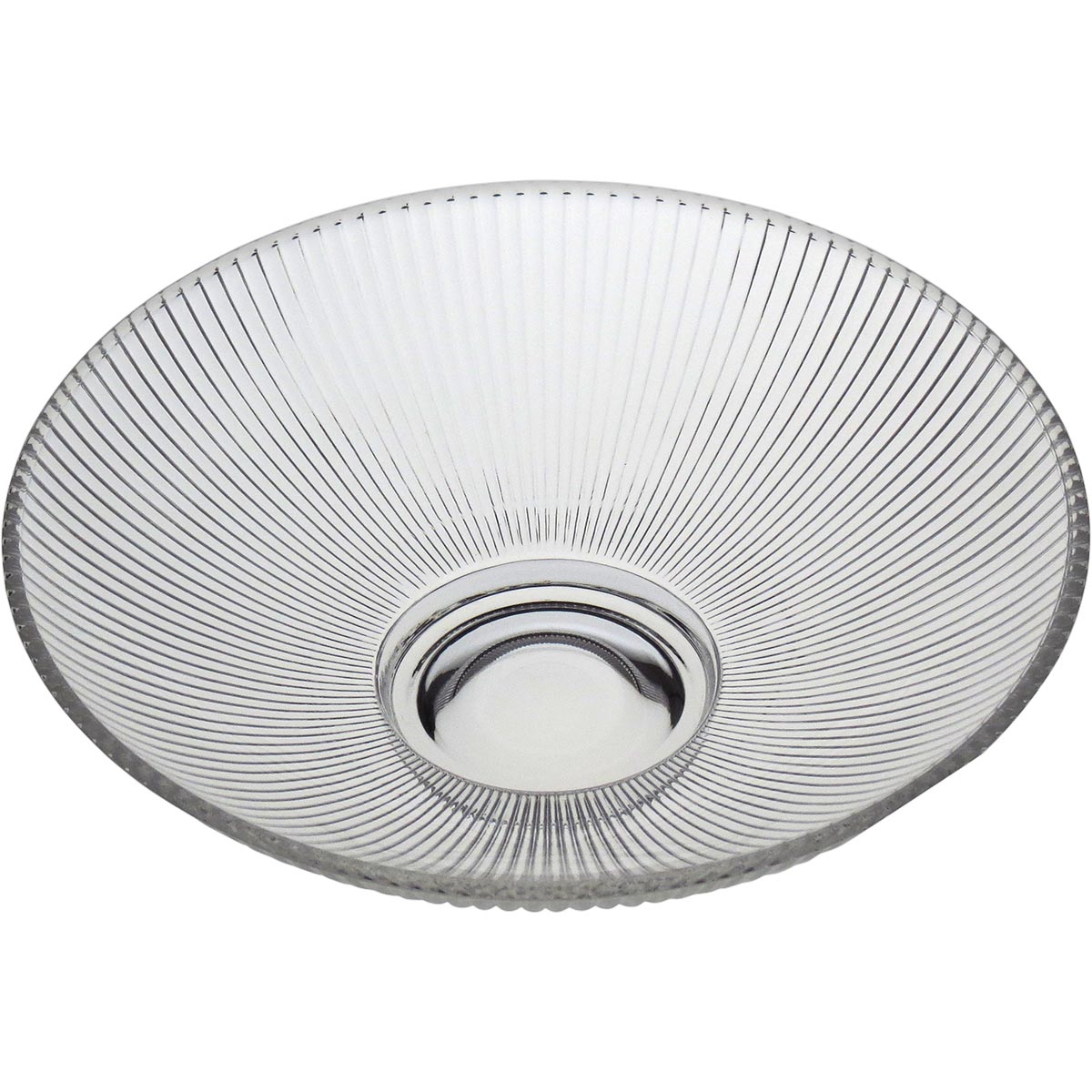 Centro de Mesa Decorativo em Vidro Transparente 25x25cm 7cm altura